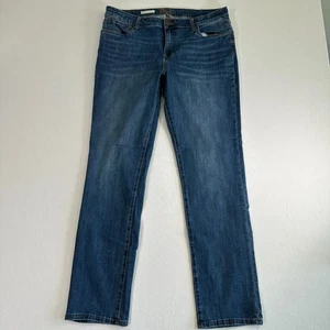 Jeans Kut From The Kloth Carrie Boyfriend denim dritto lavaggio scuro donna 12 - Foto 1 di 10