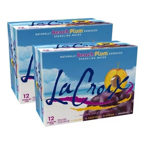 Lacroix Beach Plum Sparkling Seltzer Water 12 Fl. Oz. 12 Cans/Pack 2 - Picture 1 of 3