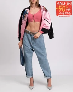 RRP€170 SEMICOUTURE Cropped Cardigan Size S Angora Wool Blend Pink Y-Neck - Picture 1 of 8