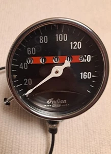 Indian Chief 1946/7 speedometer face, KM/MILES. - Picture 1 of 4