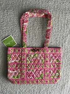 Vera Bradley Tote Petal Pink Purse Handbag Tic Tac Small Floral - Picture 1 of 9