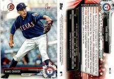 2017 1st Bowman HANS CROUSE Baseball Card BD-33 TEXAS RANGERS