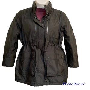 LANDS' END Petite XL Women’s Expedition Waterproof Down Faux Fur Hooded Parka - Picture 1 of 19