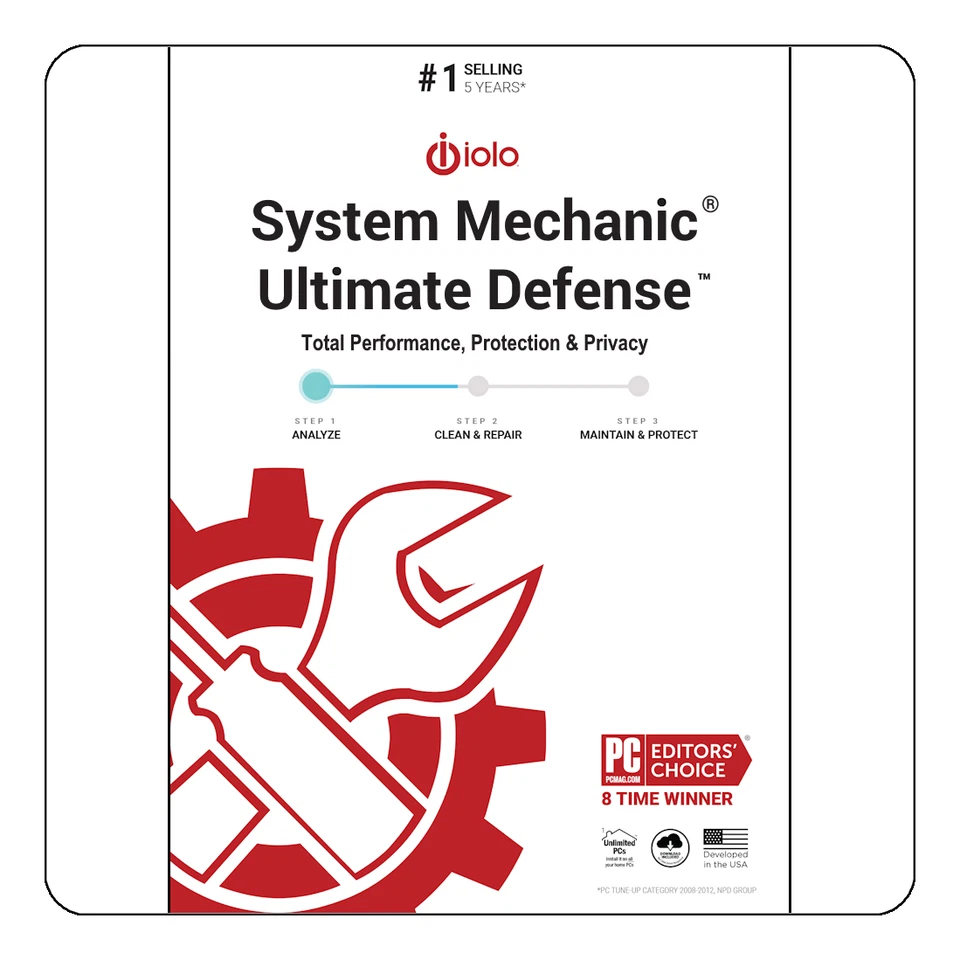 Iolo System Mechanic Ultimate Defense - 10 PC - 1 Year - [Activation Card] - Image 1 of 4