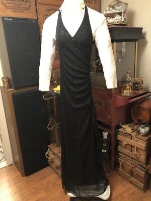 Atractivo Sexy Vestido Plateado Claro Brilla Luz El Camino Ciudad Triángulos Talla M Foto 1 de 4