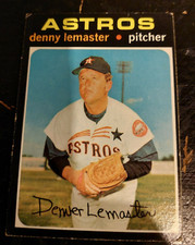 1971 Topps baseball Denny Lemaster 636 Hi Number vg