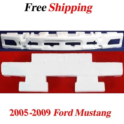 For 2005-2009 Ford Mustang Bumper Face Bar Impact Absorbers Front Upper Set 2pc Foto 1 de 4