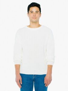American Apparel Fisherman's Pullover Ivory L NEW RSAKWFP-CW