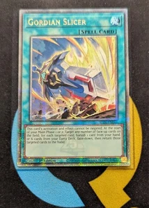 Cortadora gordiana ALIN-EN066 cuarto de siglo secreta rara YuGiOh - Imagen 1 de 3