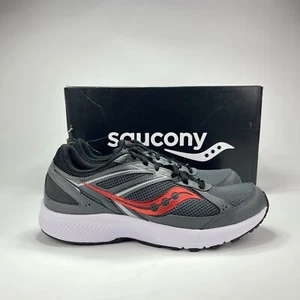 Saucony Cohesion 14 Gris Carbón Llama Atlético Trail Running Zapatos Hombres Talla 12 - Imagen 1 de 9