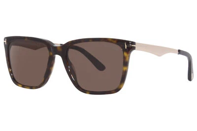 Gafas de sol Tom Ford Garrett TF862 52E para hombre brillantes habana/oro rosa/marrón 56 mm Foto 1 de 4