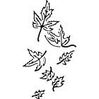 'Falling Leaves' Wall Stencils / Templates (WS018217)
