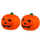  2 Pcs Halloween Pumpkin Squishy Toys Decorations Favors Anti-stress