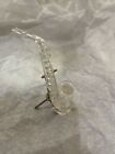 Swarovski Silver Crystal Saxophone With Stand #211728
