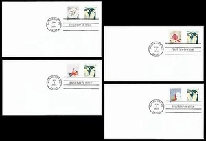US 4989 Penguins Winter Fun (set of 4) CDS FDC 2015 - Picture 1 of 1