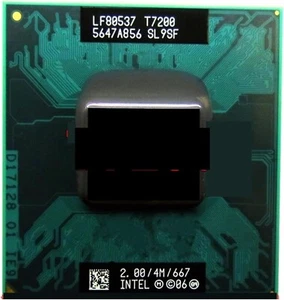 Intel Core 2 Duo T7200 2.00GHz 4MB L2 Cache Socket M CPU Processor SL9SF - Picture 1 of 1