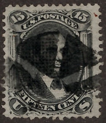 U.S. Stamps 91 Wedge Fancy Cancel - Image 1 of 2