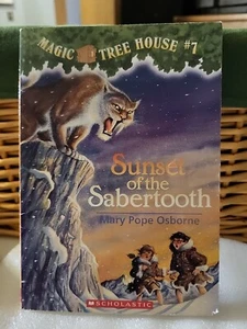 Magic Tree House #7 Sunset of the Sabertooth by Mary Pope Osborne Paperback - Picture 1 of 2