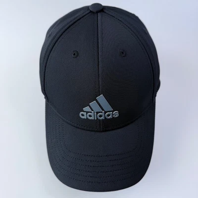 Adidas Hombre Decision II Aeroready Sombrero Ajustable Negro/Gris Onix Correa Trasera Foto 1 de 4