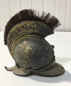 Vintage Brass Medieval Knight's Helmet Mini Trinket Dish Catchall Figurine - Picture 1 of 8