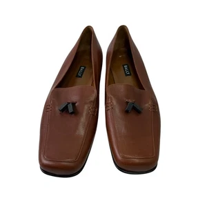 Bally Women’s Loafers sz 9.5 Leather Block Heel Square Toe NWOT #M401 - Picture 1 of 8