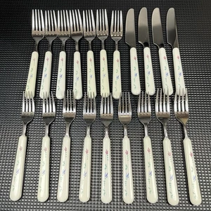 Savoir Vivre Portofino Besteck Japan Gabeln Buttermesser blaues Muster Set/20 - Bild 1 von 10