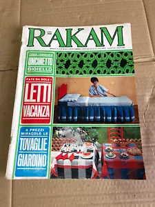 rivista RAKAM Mensile Di Alta Moda ANNI 60 LUGLIO 1966 PUBBLICITà COPPERTONE - Picture 1 of 3