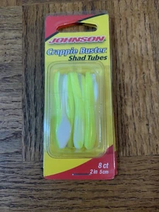 Johnson LWH Crappie Buster Shad Tubes-Brand New-SHIPS N 24 HOURS - Picture 1 of 5