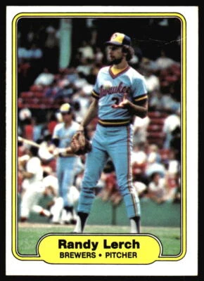 1982 Fleer Randy Lerch #147 Milwaukee Brewers - Image 1 of 2