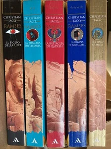 Christian Jacq, Il Romanzo Di Ramses, Paperback Set Volumes I, 2, 3, 4, 5, 1997 - Picture 1 of 11