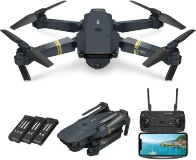 Quadcopter Drone & Camera Live Video120° FOV 720P HD Camera Foldable25 minsFligh - Image 1 of 4
