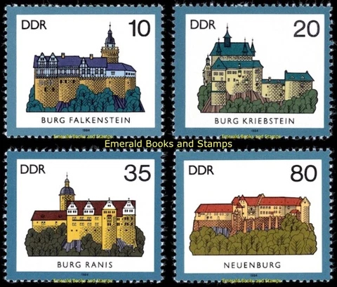 EBS East Germany DDR 1984 - Castles (I) - Michel 2910-2913 - MNH** Cover