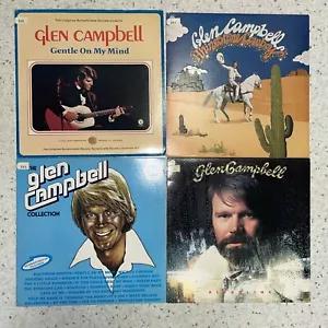 Glen Campbell Lot 4 LPs Gentle On My Mind Strass Cowboy Sammlung Bloodline - Bild 1 von 10