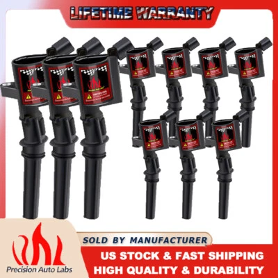 Bobina de encendido 10X para Ford F250 2001 2002 2003 2004 4,6 L 5,4 L 6,8 L V8 V10 DG491 Foto 1 de 4