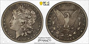 1890-CC Morgan Silver Dollar PCGS VF30 "Gold Shield" (Nice Patina) - Picture 1 of 3