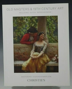 CHRISTIE'S CATALOG OLD MASTERS & 19TH CENTURY ART INCLUDING DUTCH 12/15/2016 - Picture 1 of 6