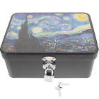 Jewelry Chest Decorative Keepsake Case Storage Tin Box With Lock Container