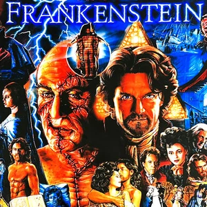 SEGA Mary Shelleys Frankenstein Pinball Machine Backglass Translite ORIGINAL NOS - Picture 1 of 7