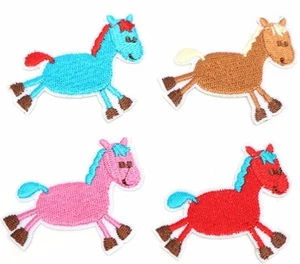 ÉCUSSON PATCH Applique thermocollant ** 5 x 4,5 cm ** CHEVAL ENFANTIN - au choix - Picture 1 of 6