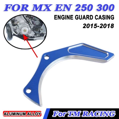 Blue Protection shell Cover Engine Guard Casing For TM RACING MX EN 250 300 Foto 1 de 4
