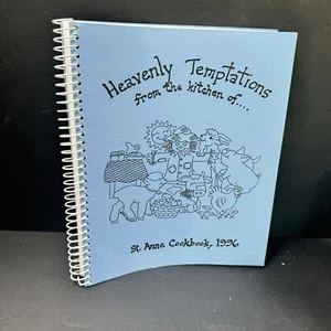 Heavenly Temptations From The Kitchen Of St. Anne Cookbook 1996 Vintage Recipes - Picture 1 of 9