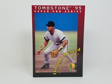 1995 Tombstone Pizza Super-Pro Series #27 Orlando Merced, Pirates - Base Card