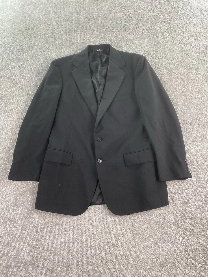 Chaqueta Esmoquin Polo University Club 38 R Negra Lana Lujo Diseñador Ralph Lauren Foto 1 de 4