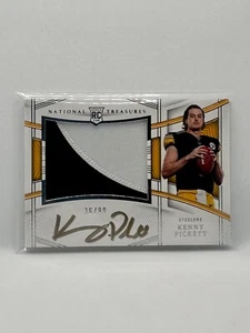 2022 Panini National Treasures RPA Kenny Pickett #/99 RC Rookie Patch Auto Gold - Picture 1 of 2