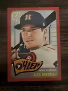 2019 Topps Gallery Alex Bregman Heritage Red #1/1 Astros Red Sox - Picture 1 of 2