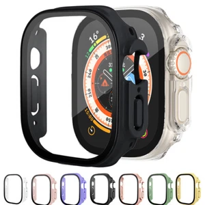 Accessorie Screen Protector Glass+Cover Case For Apple Watch Ultra2 Ultra 49mm - Picture 1 of 28
