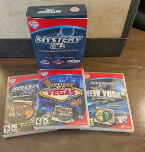 Mystery P.I. Hidden Object 3 Complete Games Collection PC Cd-Rom WIN 10 - Picture 1 of 8
