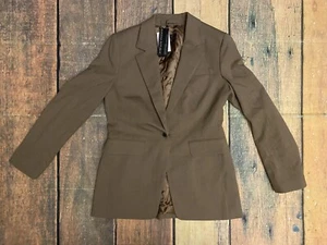 banana republic heather camel blazer women Sz 4 - Picture 1 of 10