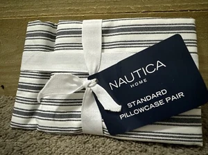2 New Ralph Lauren Standard Pillowcase Stripes - Picture 1 of 3