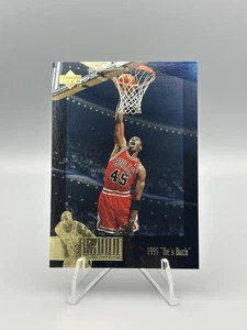 1995-96 Upper Deck # JC15 The Jordan Collection "He's Back" - Michael Jordan - Bild 1 von 4